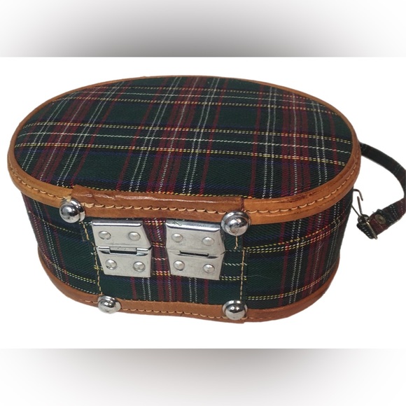 A unique tartan mini crossbody/shoulder bag - Picture 4 of 8